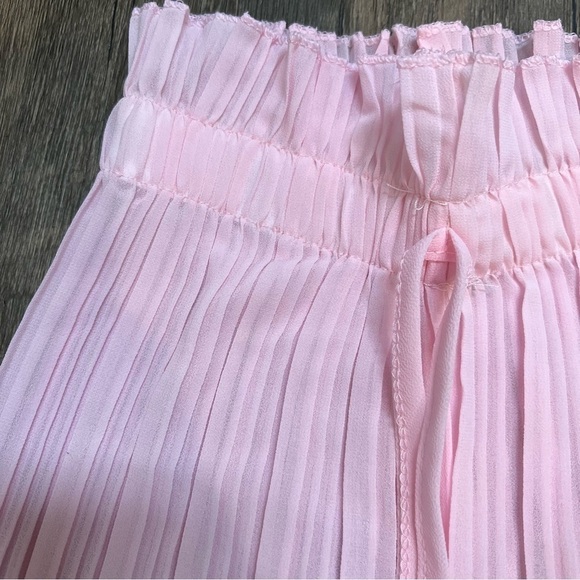 Girls Pleated Wide Leg Pink Pant Size 3 -4 - Picture 4 of 9